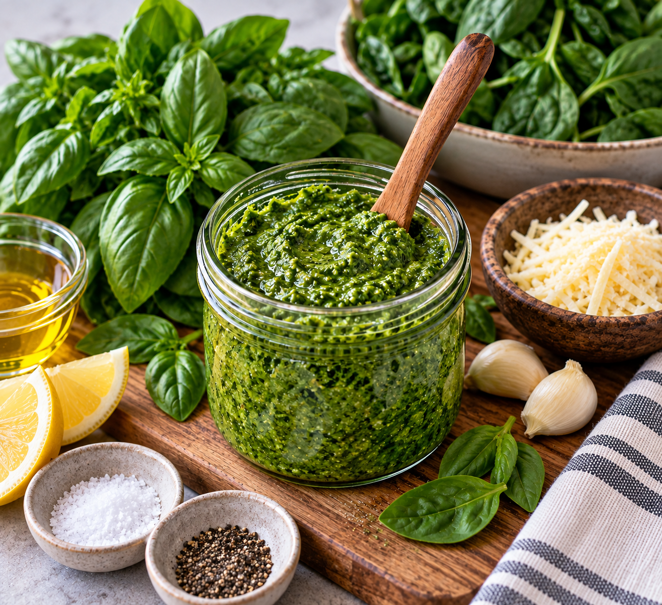 Delicious Nut & Dairy Free Pesto